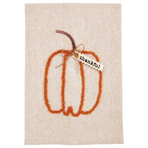 Mud Pie Pumpkin Fall Knotted Towel/NWT